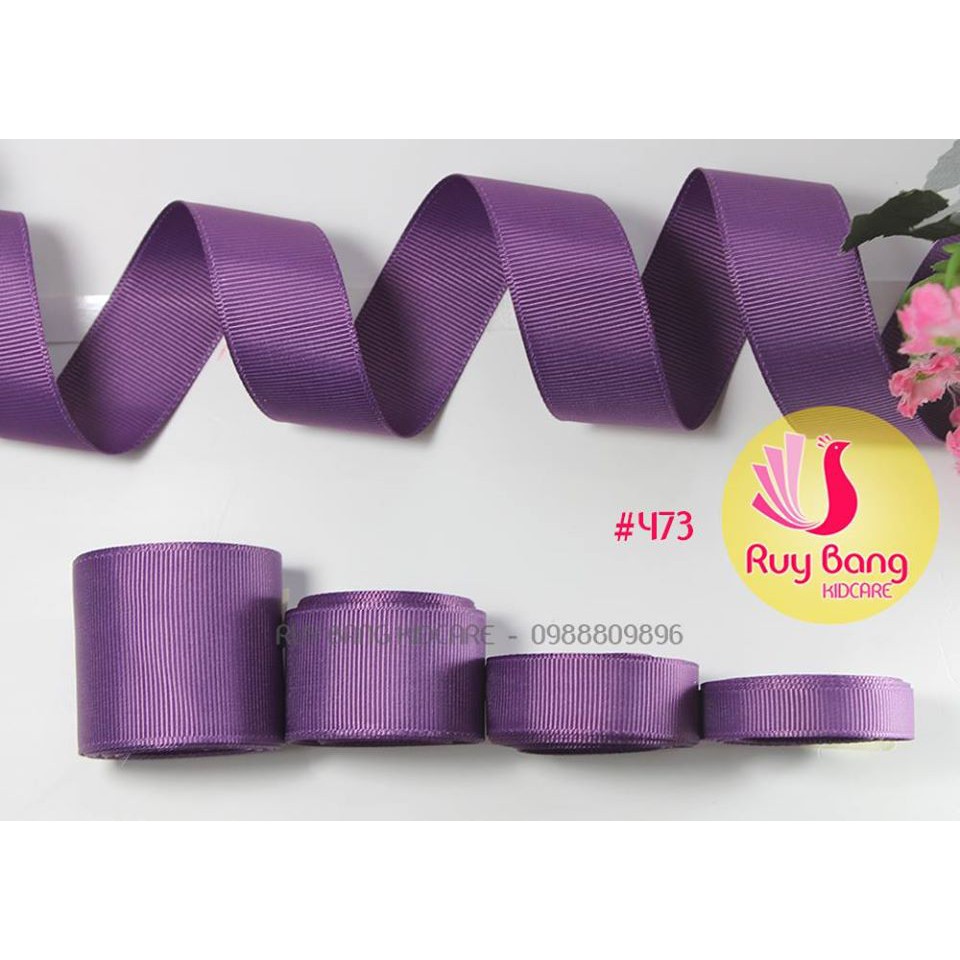 Ruy băng gân tông tím ( cuộn 5m)