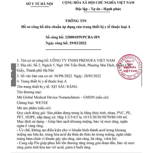 Xịt răng miệng thảo dược Wetee lọ 30ml an toàn cho bé. Xịt ngừa sâu răng, sún răng, viêm lợi, hôi miệng, bảo vệ men răng