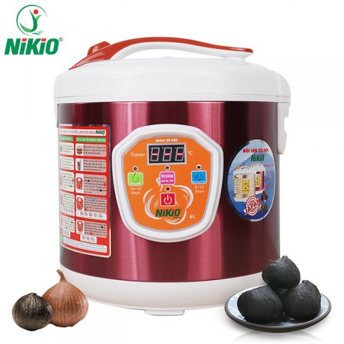 Máy làm tỏi đen tùy chỉnh Nhật Bản Nikio NK-686 - 6L - Màu đỏ tím