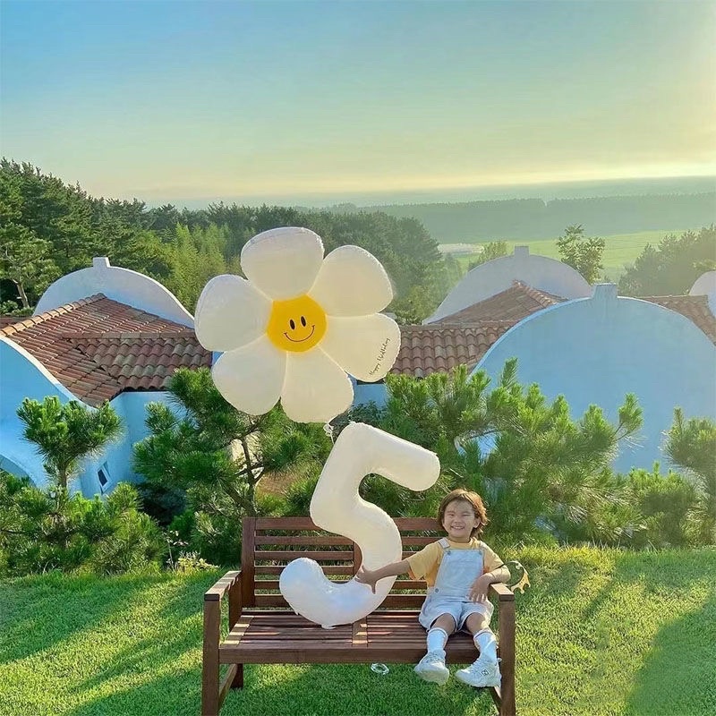 {FREESHIP}( CỠ ĐẠI SIZE 32 INH) Bóng số tuổi trắng trang trí chụp ảnh sinh nhật,thôi nôi, happy birthday cỡ lớn 80cm