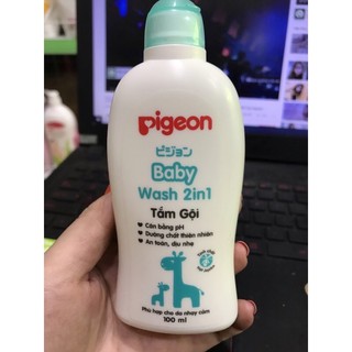 Tắm gội pigeon 100ml màu xanh date 2023