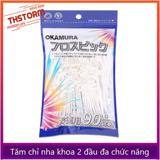 Tăm Chỉ nha khoa Okamura gói 90 chiếc đã tiệt trùng