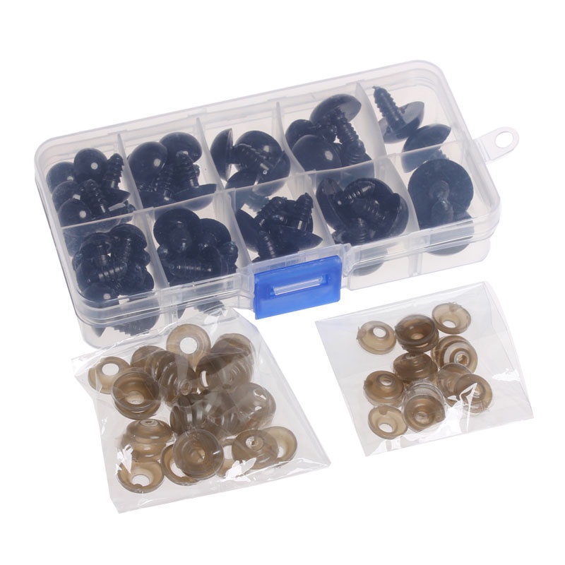 Bộ 52 Mắt Thú Nhồi Bông 12-20mm Trang Trí Sổ Tay / Gấu Bông