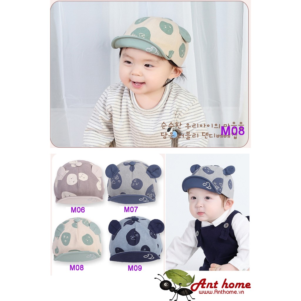 Mũ lưỡi trai vải mềm cho bé trai và bé gái