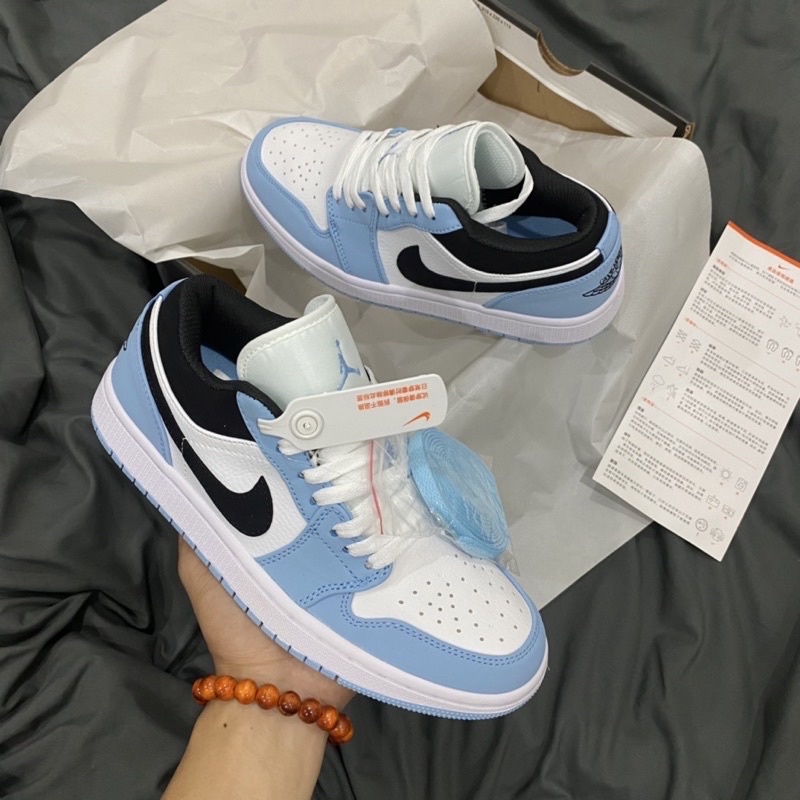GIÀY JD1 LOW UNC WHITE BLUE LAI AU