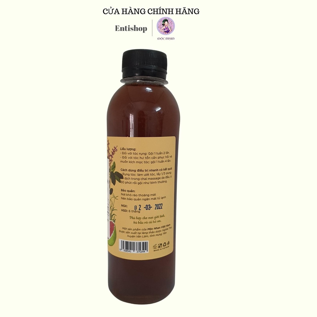 Tinh chất mọc tóc 100% natural handmade MỘC NHAN 300ml