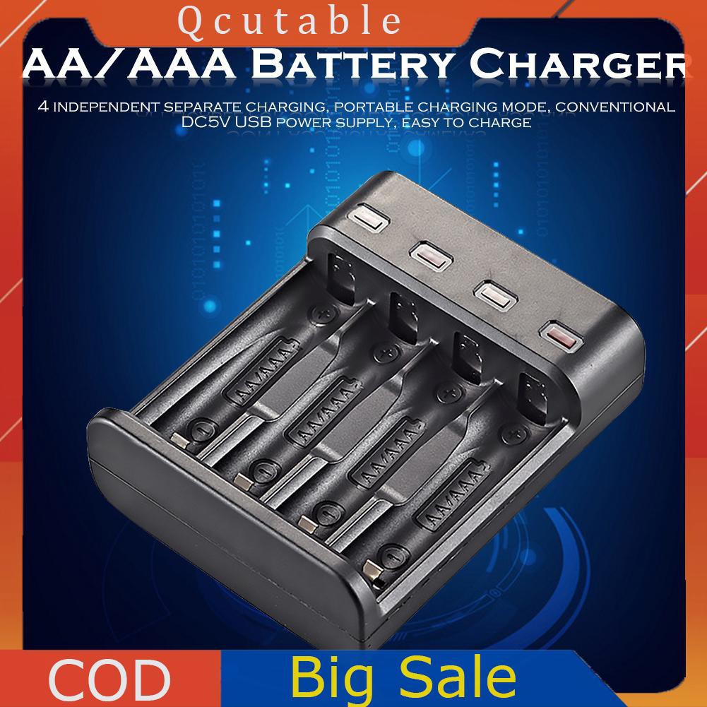 Bộ Sạc Pin Nhanh 4 Ngăn Aa/Aaa