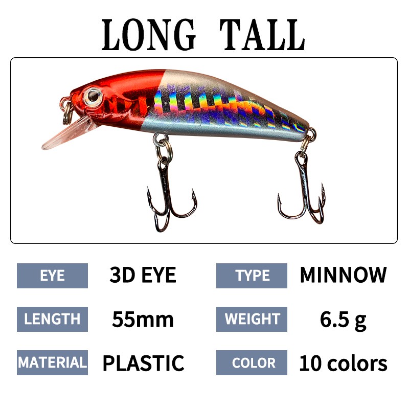 Spinner Mồi Câu Cá Nhân Tạo 1 Cái 55mm / 6.5g
