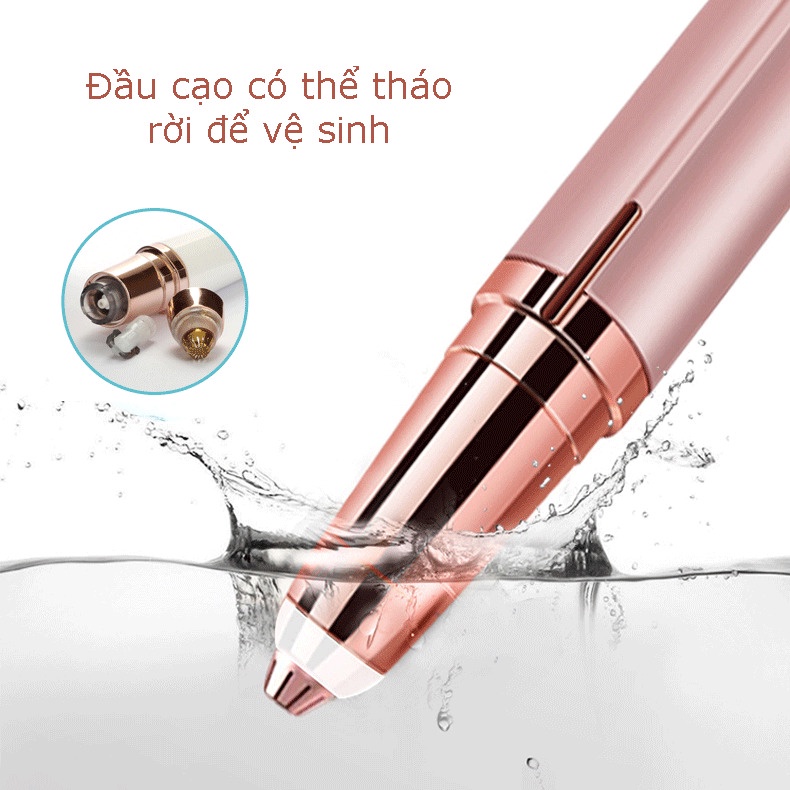 Máy tỉa lông mày Bút tỉa lông mày Máy cạo lông mini đa năng Cạo lông tơ mặt ria mép Hình son môi Cạo râu