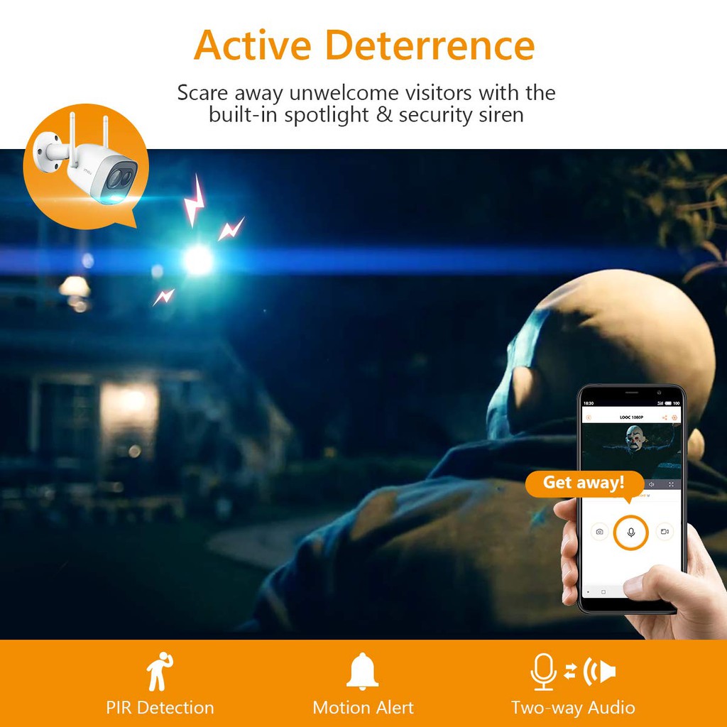 Camera IP 2.0M WiFi Ngoài Trời IMOU G26EP F22FEP 1080P FULLHD Còi Hú , Màu Sắc Ban Đêm Dahua Việt Nam F22P F42P | BigBuy360 - bigbuy360.vn