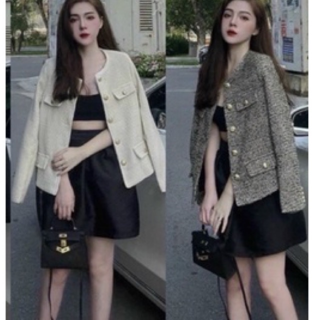 Các mẫu áo dạ Tweed