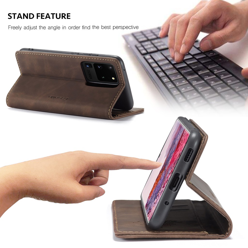 Bao Da Nắp Gập Phong Cách Retro Có Ngăn Đựng Thẻ Cho Samsung Galaxy A90 A80 A70S A70 A30S A50 A50S | BigBuy360 - bigbuy360.vn