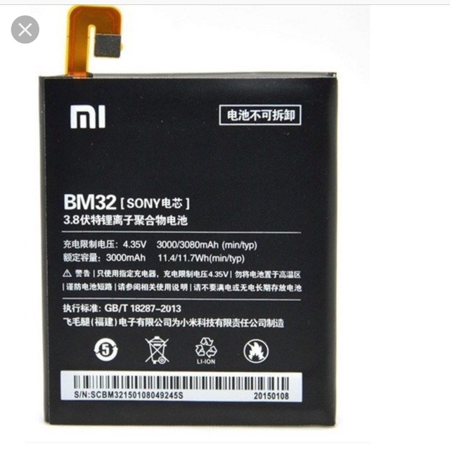 [SHIPNOW] Pin thay xịn Xiaomi Mi 4/ BM32 zin - Bảo hành 6 tháng