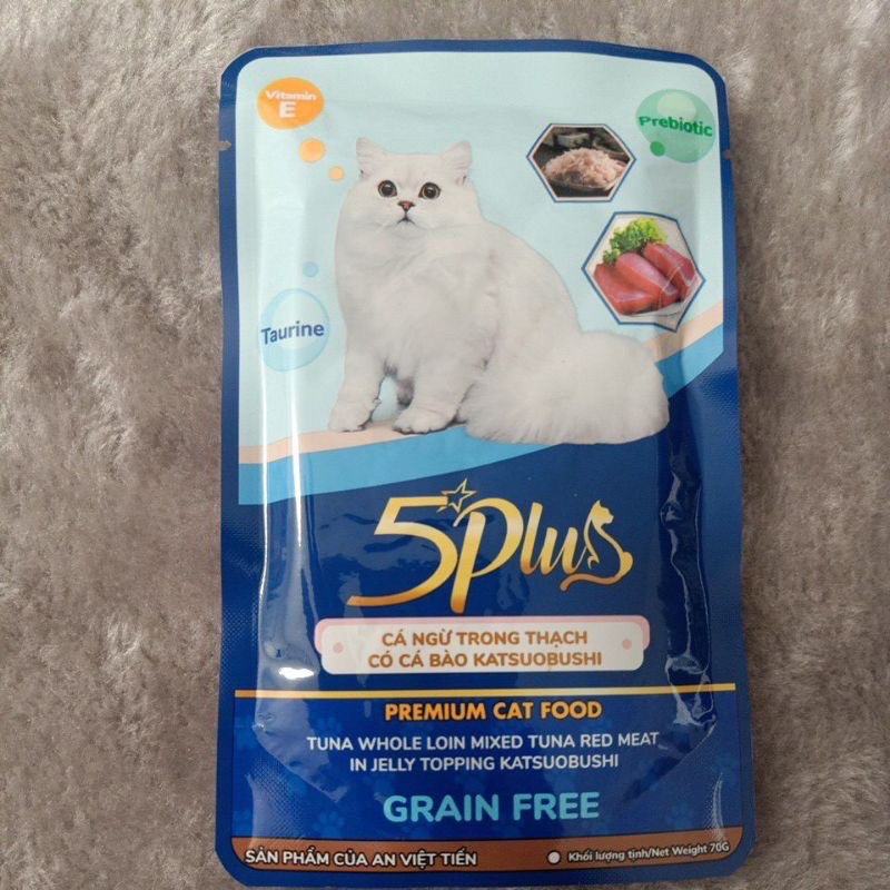 Pate cao cấp 5 PLUS gói 70gr