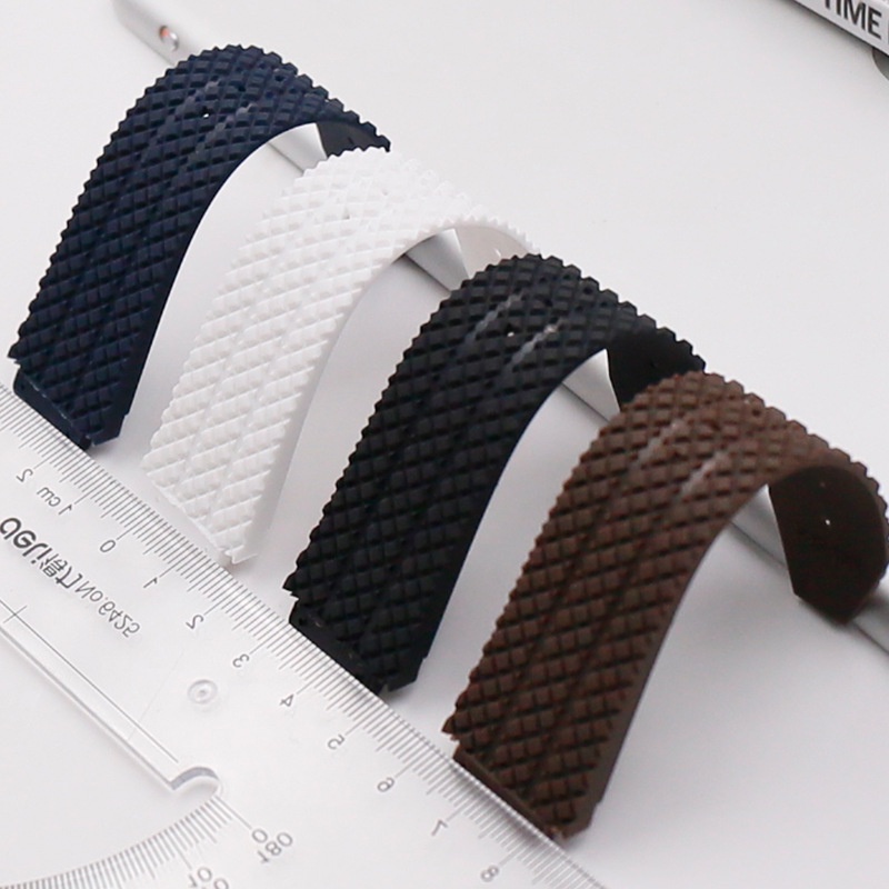 Watch Bracelet 15*21mm Female Women  Rubber Strap Waterproof Silicone Watch Strap with Logo Stainless Steel Buckle