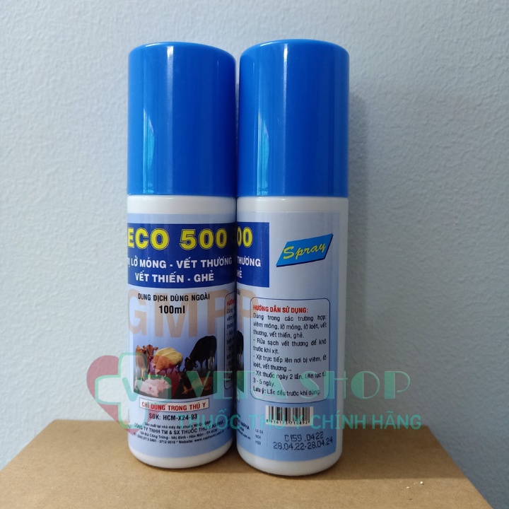 NAPHAVET ECO 500 100ML  - Lở móng, vết thương, vết thiến, ghẻ - Giá Sỉ Lẻ