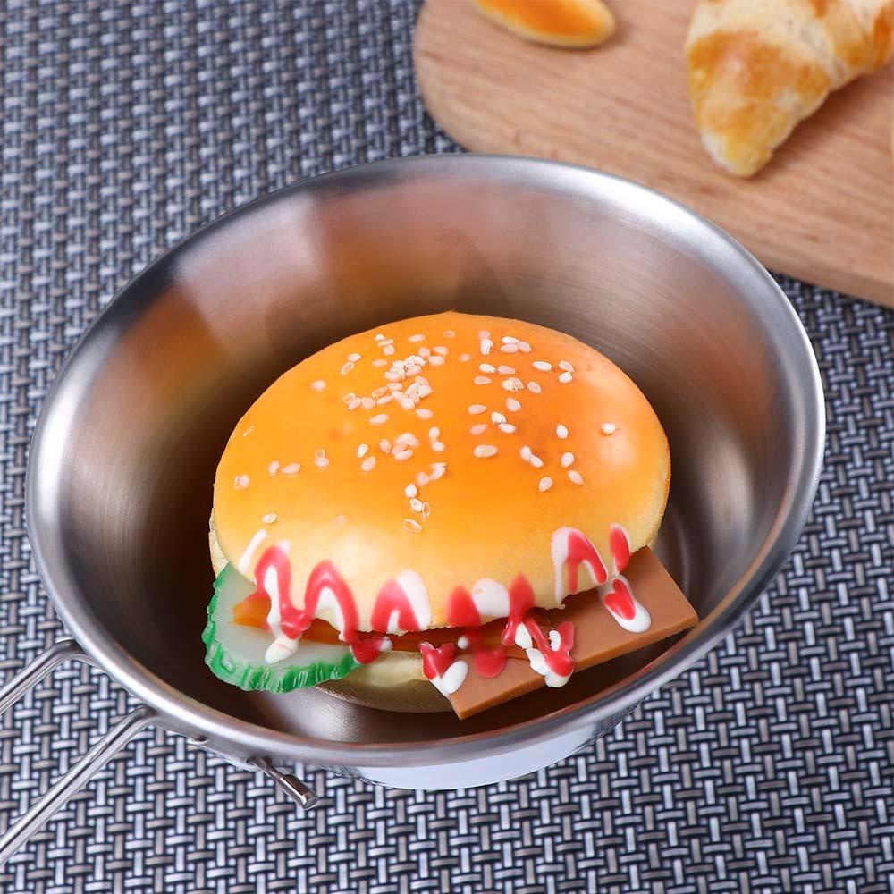 Tô Nấu Ăn Bằng Thép Không Gỉ Gọn Nhẹ Tiện Dụng Mang Theo Du Lịch Cắm Trại