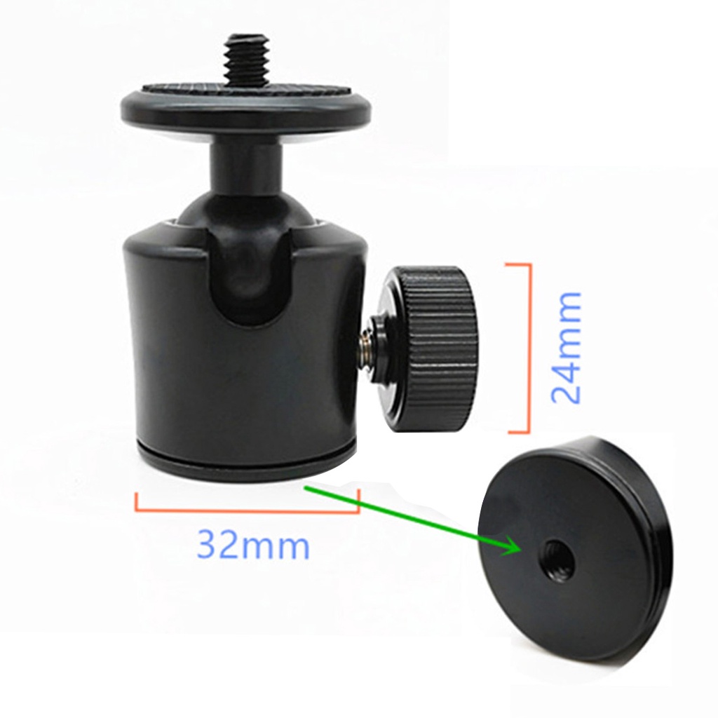 Bộ Chuyển Đổi Đầu Bi XT-XINTE Mini 360 Kèm Ốc Vít 1 / 4 Chuyên Dụng Cho Giá Đỡ Ba Chân GoPro Action Camera DSLR