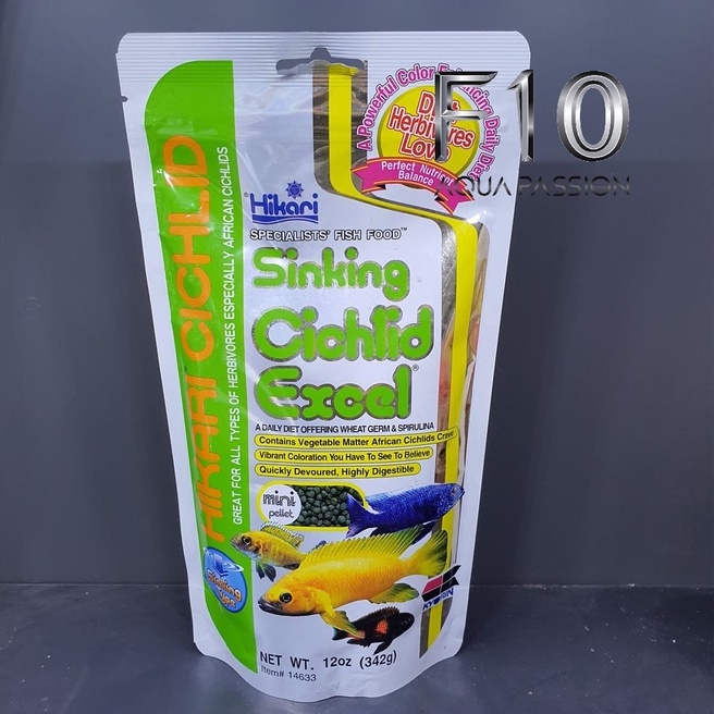 Thức ăn cá  Hikari Cichlid Sinking Cichlid Excel - Cám Cao cấp cho cá Ali