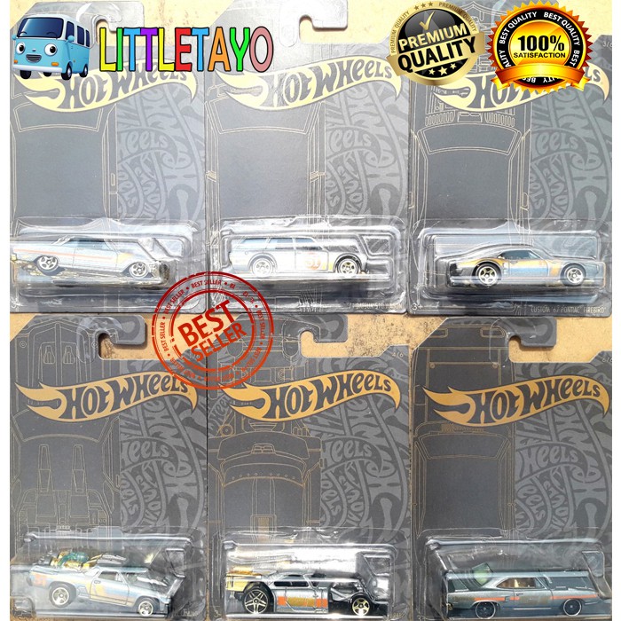 Hotwheels Set 6 Phụ Kiện Cho Máy Ảnh Datsun 510 Wagon 63 Chevy Plymouthino Aristo 51th