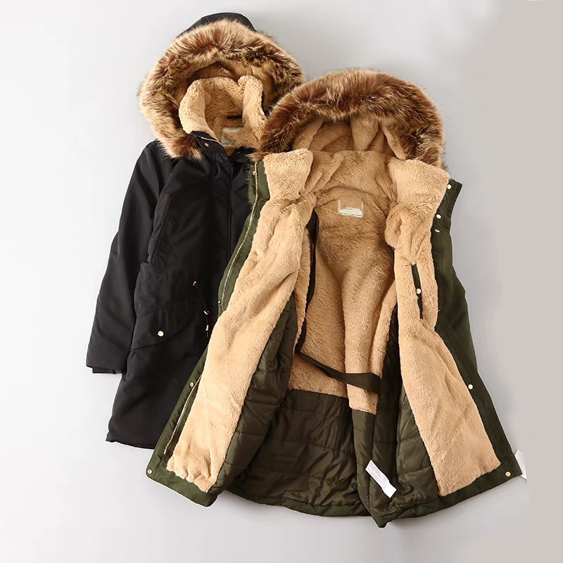 Áo khoác kaki parka nữ lót lông xuất xịn Za mẫu 2021 dáng dài có mũ tháo lắp  Shop Haul - AP-G01