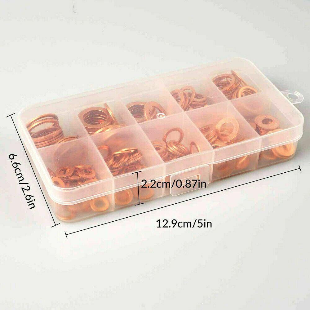Bộ 200 Vòng Đệm Bằng Đồng Cứng Cho Động Cơ Xe Hơi