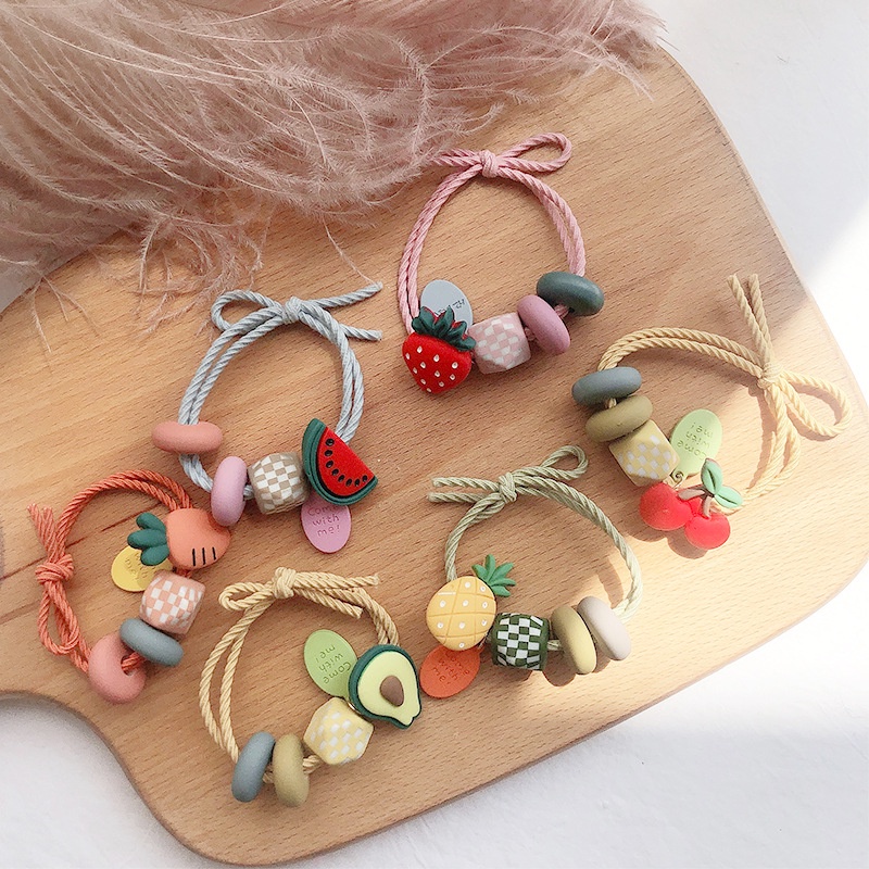 Mới Dây Buộc Tóc Hình Trái Cây Phong Cách Hàn Quốc Xinh Xắn Cho Nữ