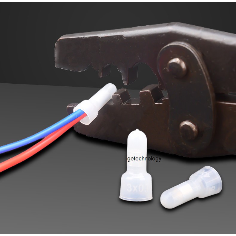 100 Cút nối dây điện không cần nối dây CE Đầu cos dây điện nón  Đầu cốt  nón chụp CE-1/ CE-2/CE-5