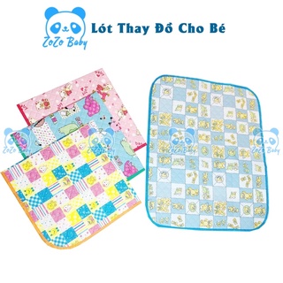 Chiếu lót chống thấm nilon thay đồ,bỉm,tã cho bé sơ sinh với 2 kích thước to,nhỏ-zôzbaby