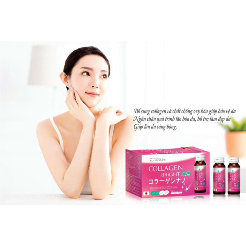 Collagen công nghệ Nhật Bản dạng nước Bright x2