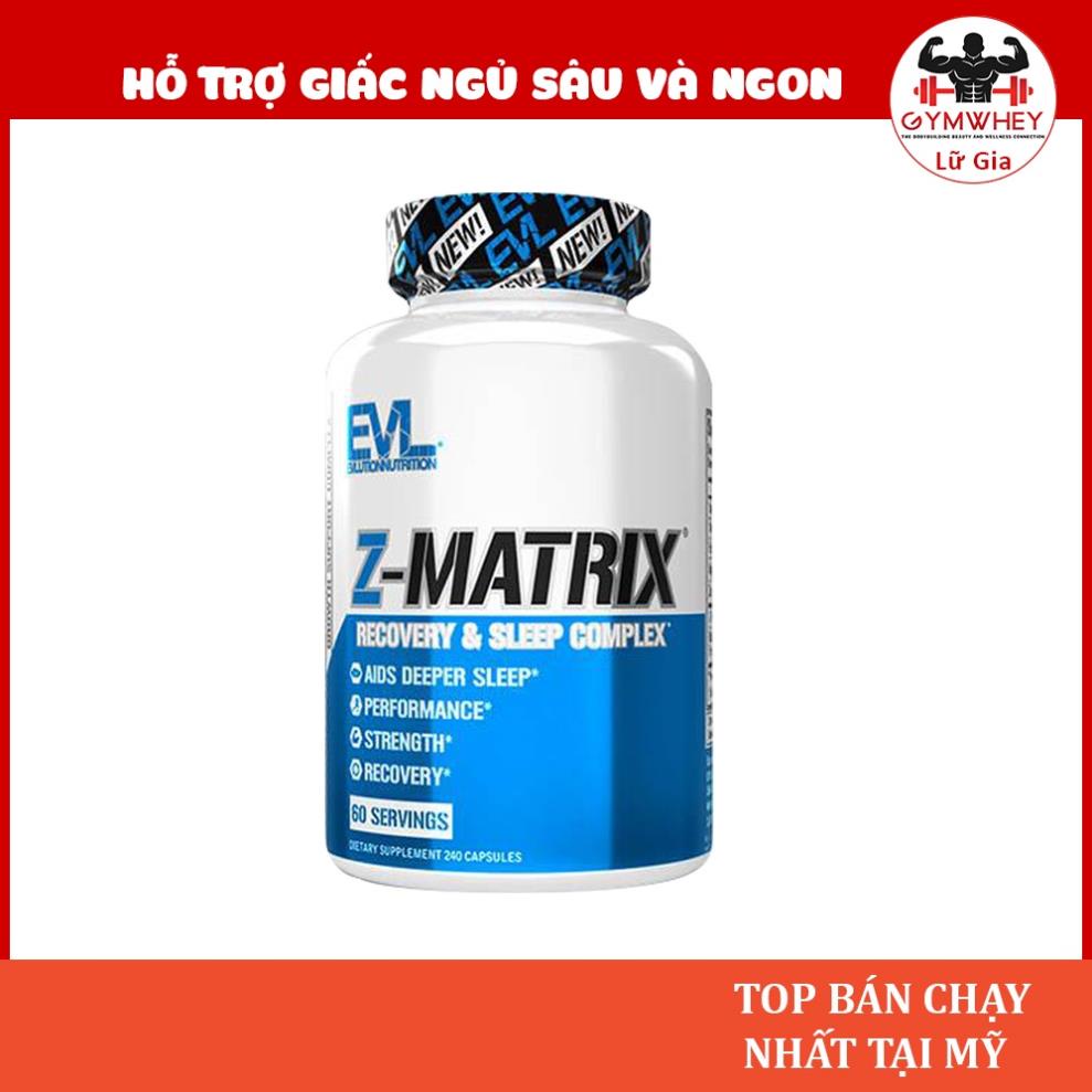 ZMA Viên Magie Kẽm Vitamin B Hãng EVL Giúp Giảm Stress Tăng Cơ Tăng Miễn Dịch Z MATRIX Tăng Testosterone Giúp Ngủ Ngon