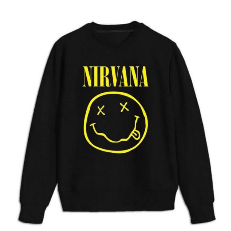 Áo Sweater Nirvana Cổ Tròn Thiết Kế Đơn Giản Hợp Thời Trang