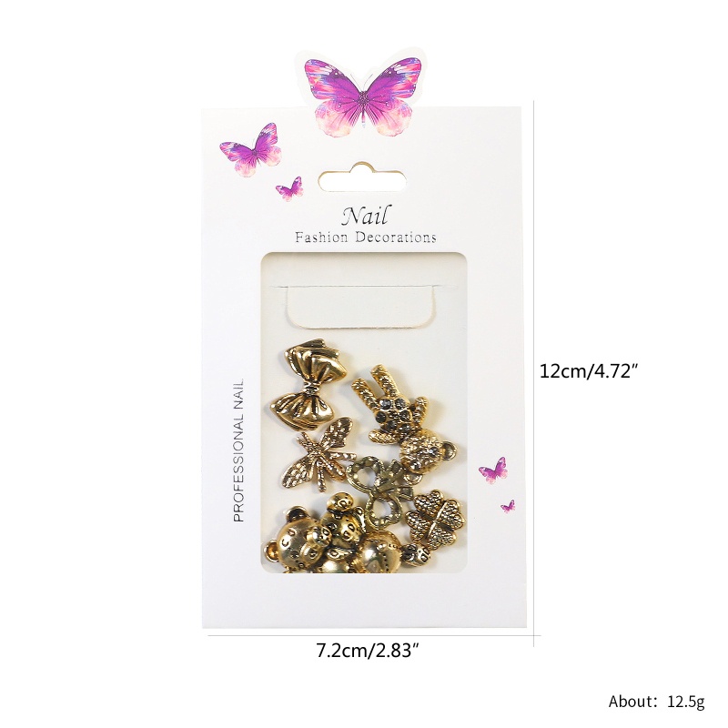 Set 8 / 10 / 20 Phụ Kiện Trang Trí Móng Tay 3D Thời Trang