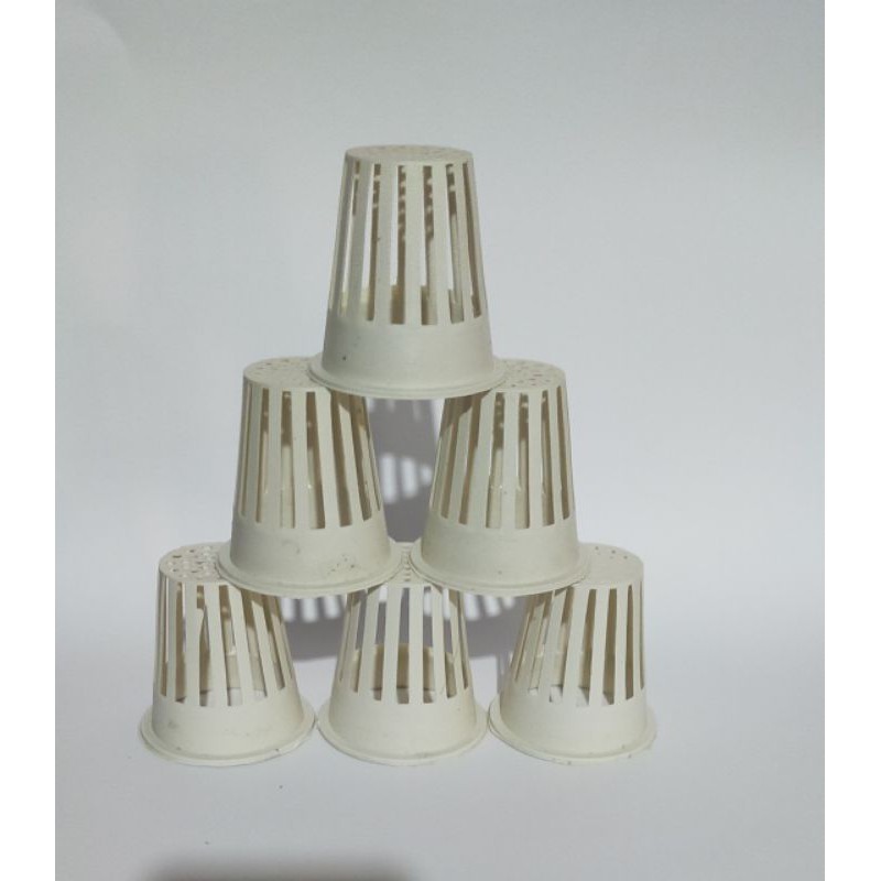 Combo 100 cái rọ nhựa thủy canh kt 65*65 v