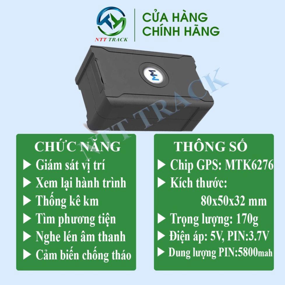 Định vị xe máy ô tô nhỏ gọn chạy bằng pin T20 NTT Track thiết bị không dây nh.amoai_1321 - vb14s