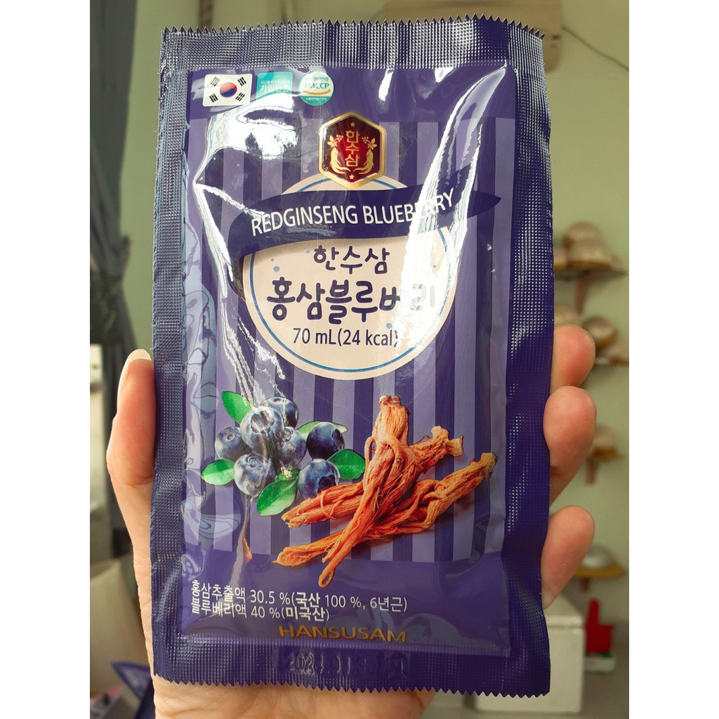 Nước Hồng Sâm Việt Quất(70ml ×1 gói)