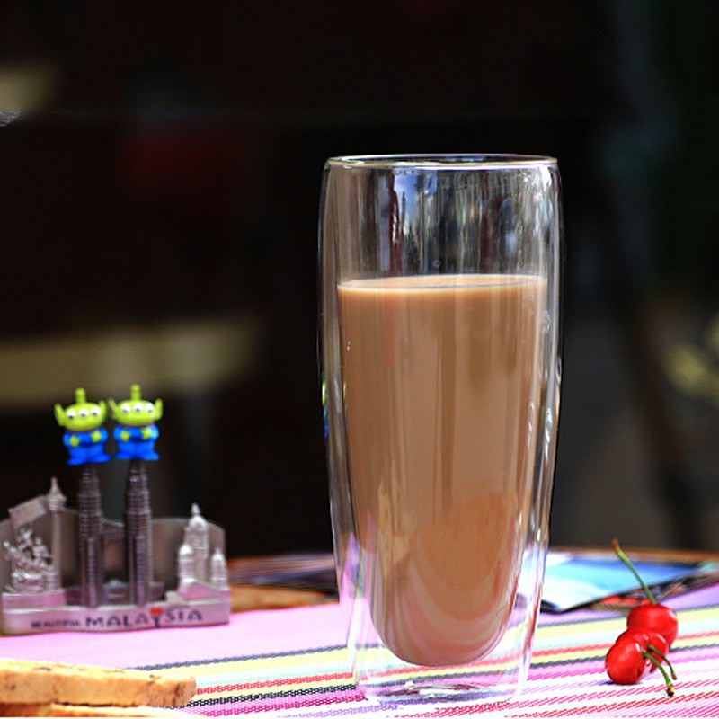 CỐC  THỦY TINH 2 LỚP GIỮ NHIỆT UỐNG TRÀ VÀ CAFE