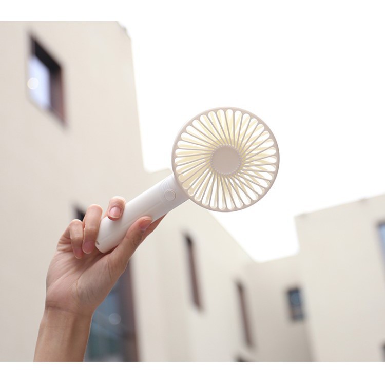 Quạt mini sạc pin cầm tay, quạt mini 4 cánh có đế để bàn B00 | BigBuy360 - bigbuy360.vn