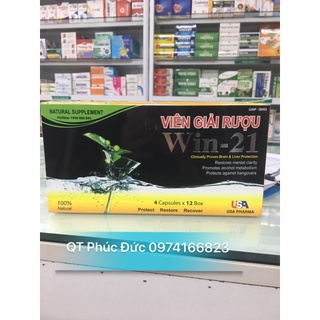 ✅✅viên uống giải rượu win 21 4x 12 hộp