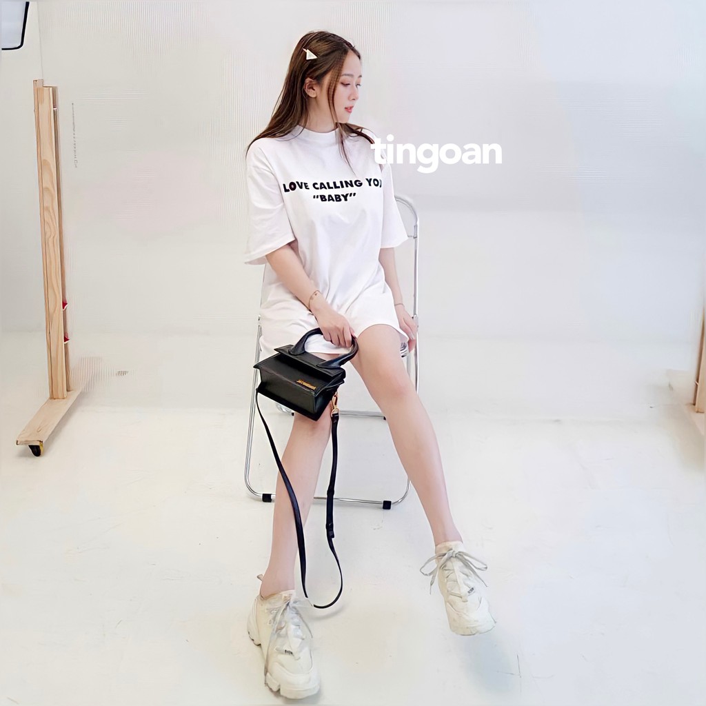 Áo phông trắng tingoan CALLING BABY TSHIRT/WH