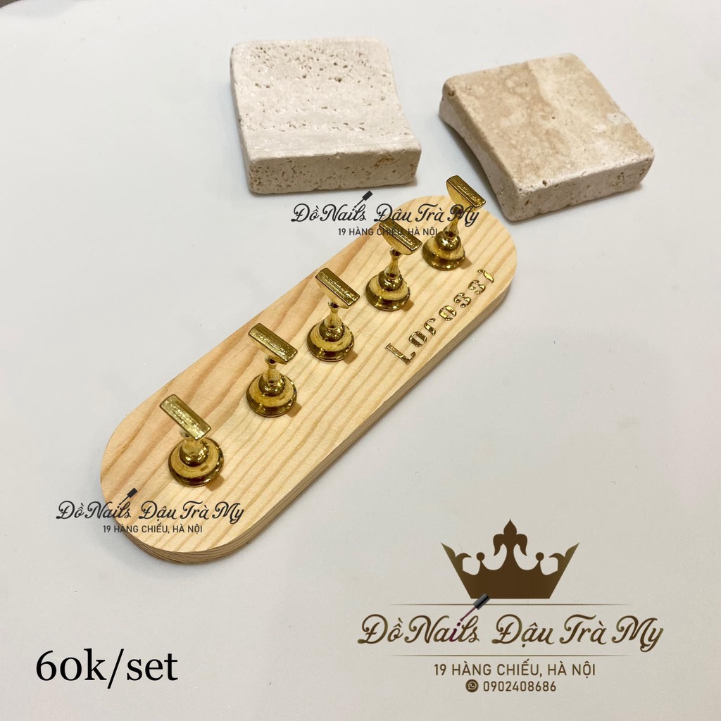 Phụ kiện nail - Đế gắn móng mẫu gỗ 5c
