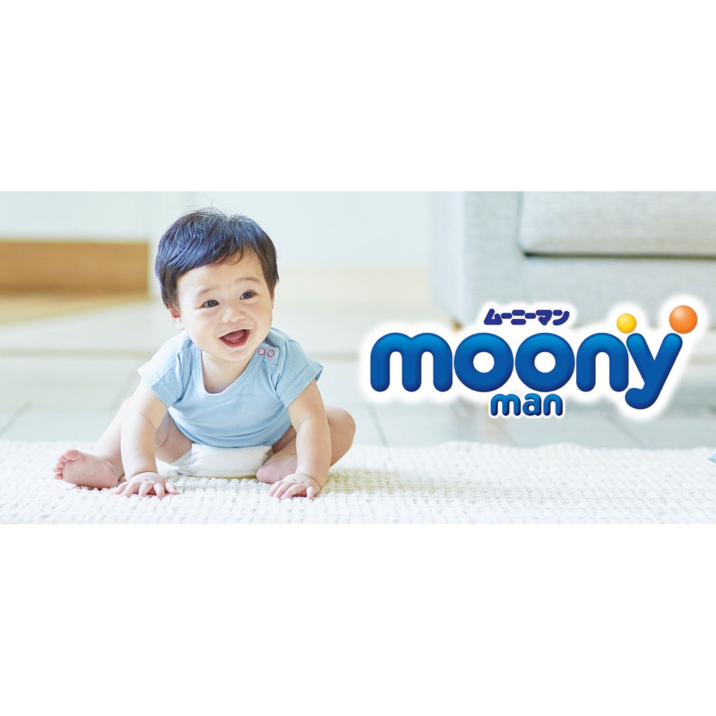 [CHÍNH HÃNG] Bỉm - Tã Quần Moony Man for Boy Size L44 (Cho bé trai 9-14kg)