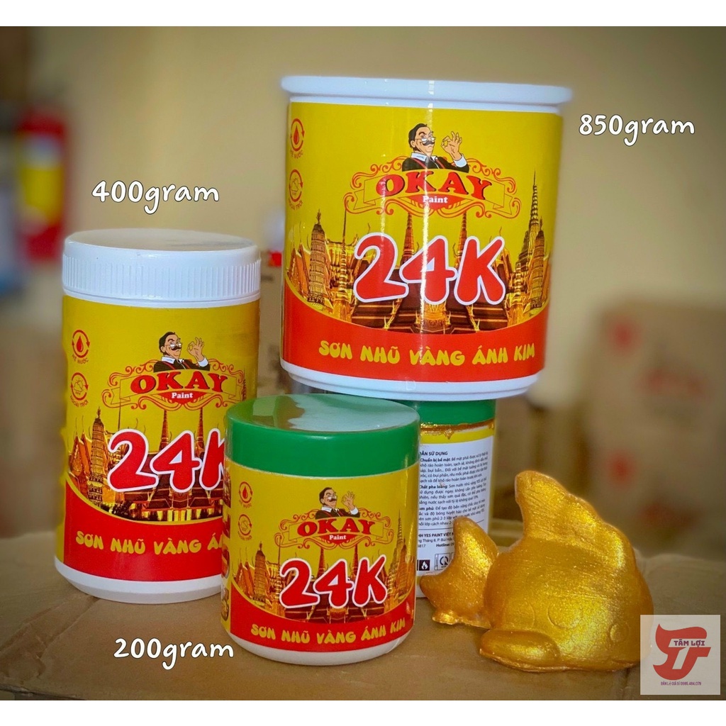 Sơn chậu cảnh nhũ vàng, đồng, đỏ, xanh, bạc,..