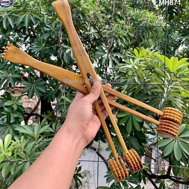 Cây đập &amp; gãi lưng đầu tròn bằng gỗ thơm - Để Phòng &amp; Trị Bệnh - dụng cụ không thể thiếu cho mọi người