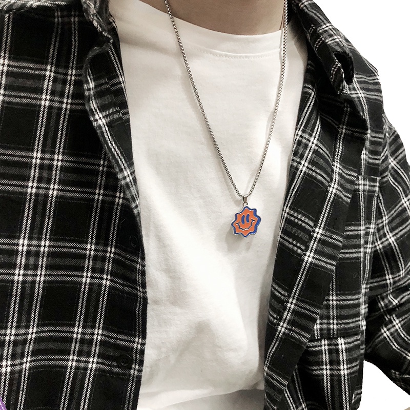 Vòng cổ mặt cười phong cách hip hop thời trang