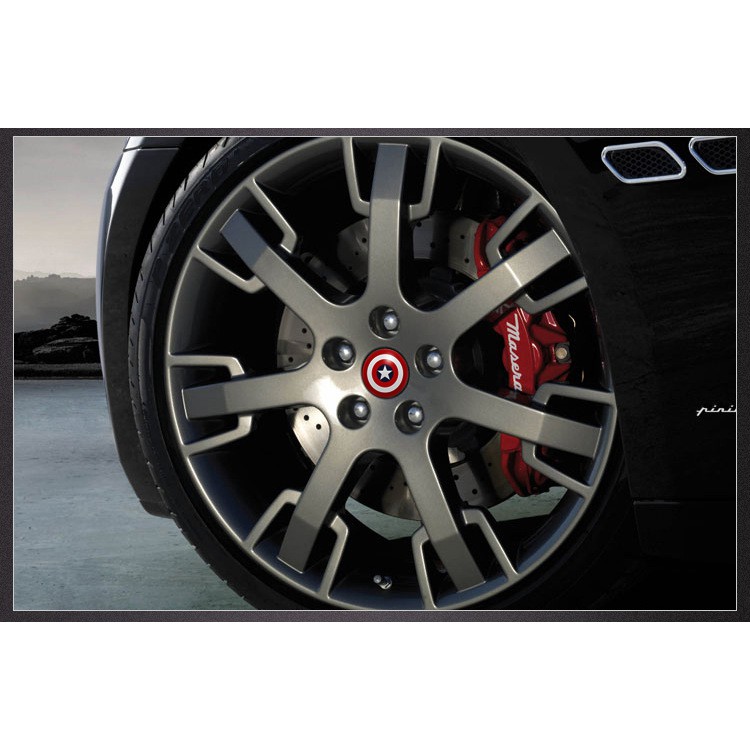 Ốp Dán Trang Trí Bánh Xe Hơi 4 X 56mm Kiểu Mỹ Độc Đáo