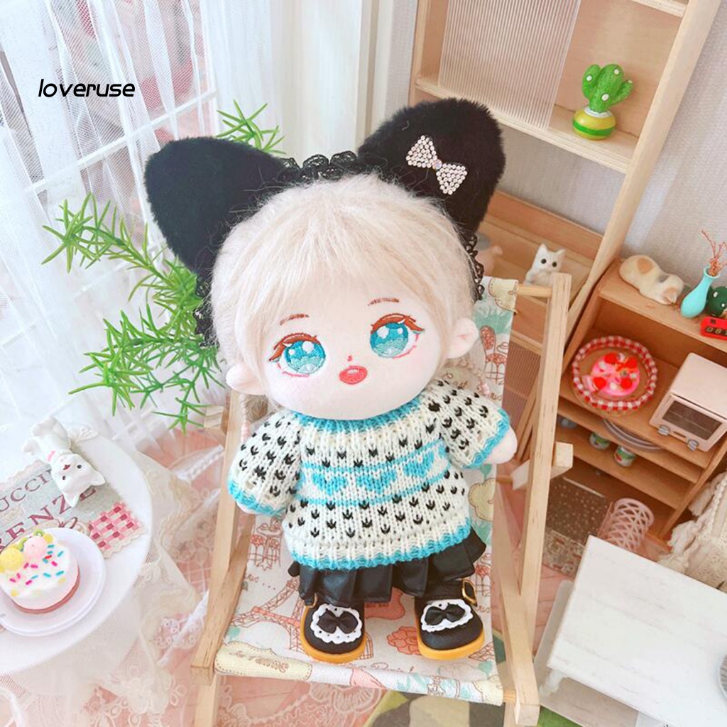 Búp Bê Thần Tượng Mini 20cm Bằng Vải Cotton Dệt Kim Kích Thước 20cm Trang Phục Cho Bé Gái