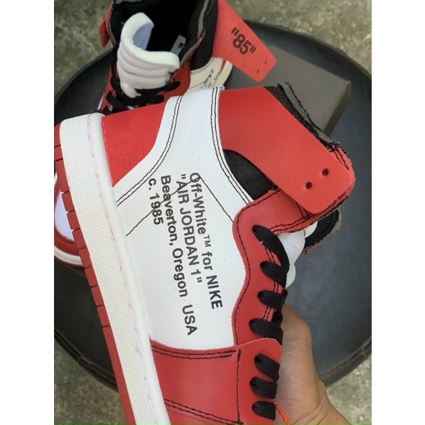 GIÀY JD1 OFF WHITE ĐỎ TRẮNG CAO CỔ LAI AU