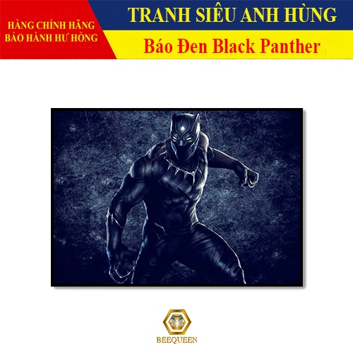 [MS51-75] Tranh Trang Trí Siêu Anh Hùng Báo Đen - Tranh Treo Tường Báo Đen
