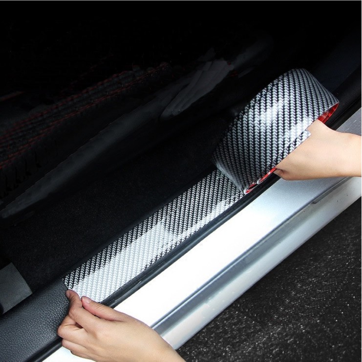 Nẹp Chống Xước Bước Chân Cửa Xe Bậc Lên Xuống Ô Tô Xe Hơi Mạ Cacbon Cao Cấp | BigBuy360 - bigbuy360.vn